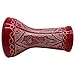 The 17'' Wave Zaza Percussion Egyptian Style Darbuka Doumbek (Glowing Red - Engraved)