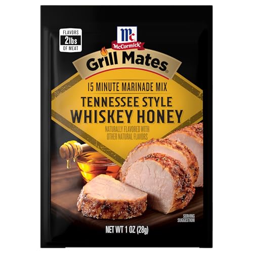 McCormick Grill Mates Tennessee Style Whiskey Honey Marinade Mix, 1 oz (Pack of 12)