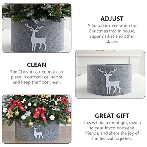 Tomaibaby Weihnachtsbaum Röcke Schürze Abdeckung Christbaumdecke Christbaumständer Verkleidung Tannenbaum Rock Weihnachtsbaumschmuck Weihnachtsdekoration Baumschmuck Weihnachten Deko 90CM