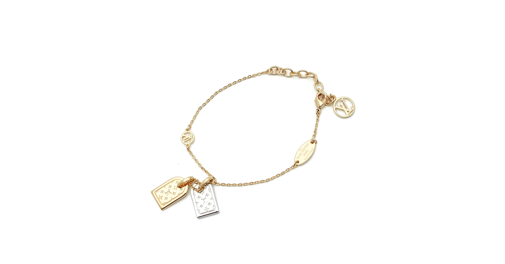 Louis Vuitton チャーム ブレスレット ルイ ヴィトン モノグラム チェーン ブレスレット M00687 LE3233