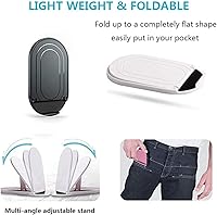 Vista 3 de Soporte para Teléfono Celular 6 Unidades, Soporte de Escritorio Plegable y Portátil para Teléfono Celular, Soportes Base Ajustables Universales