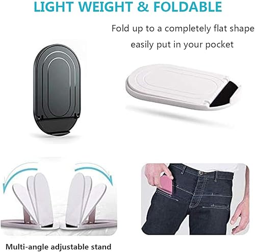 Miniatura 3 de Soporte para teléfono celular, paquete de 6, plegable, portátil, soporte para teléfono celular, ajustable, universal, multiángulo, para iPhone 15,