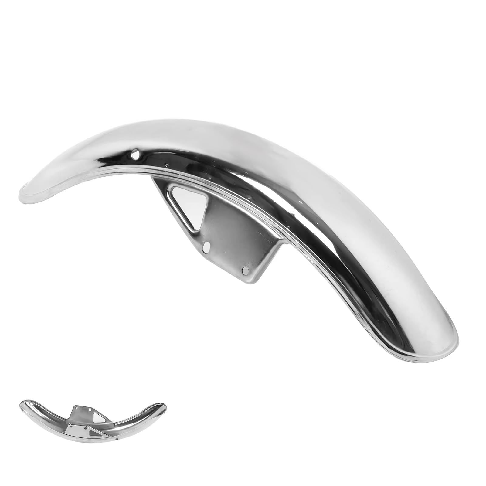 Moto Fender Per Suzuki Per GN125 Parafango Anteriore Paraspruzzi Semplice Ricambio Per Moto In Acciaio Inossidabile