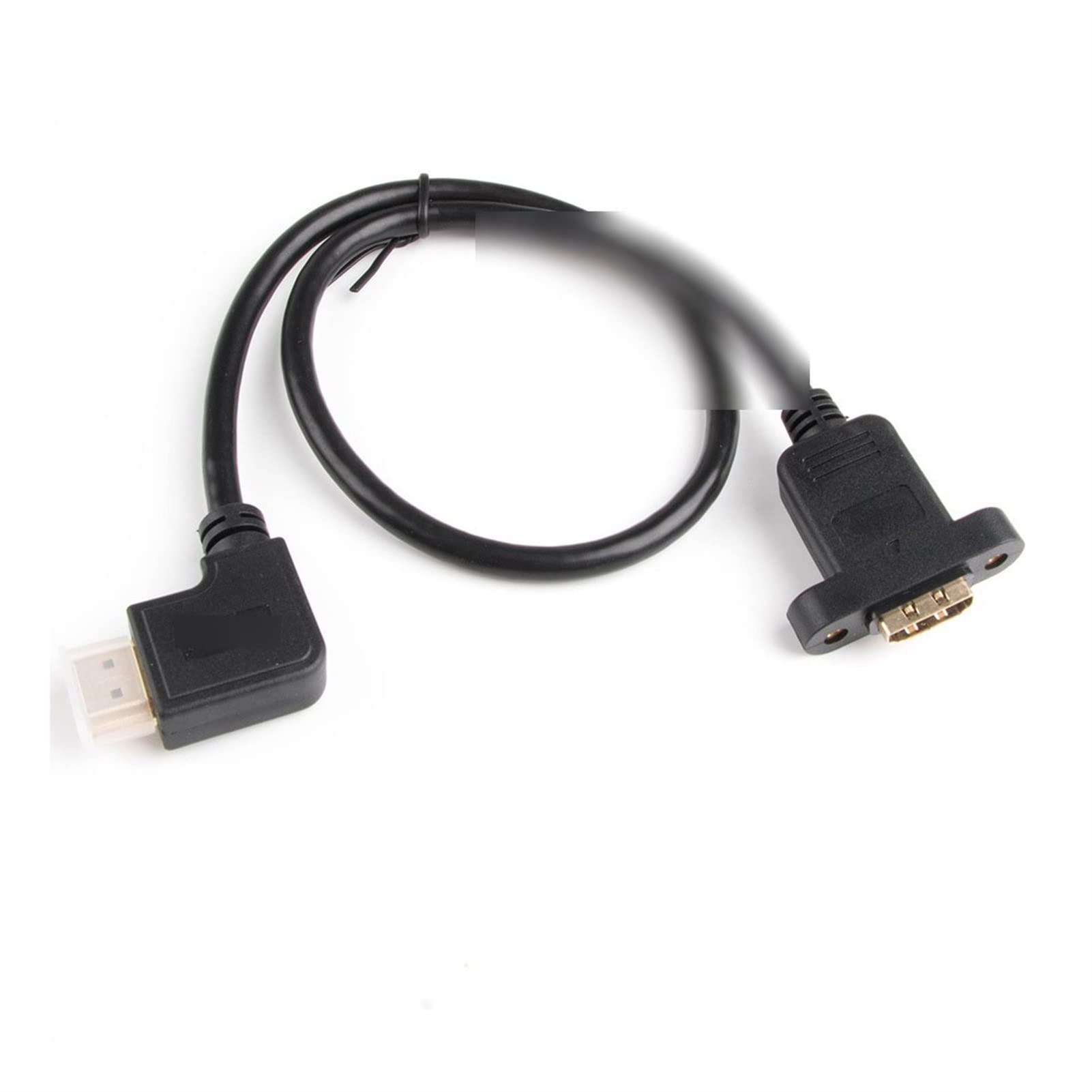 EVURU 90 Degree Left Right Up Down Angled 19p 1.4 Male to Female Extension Cable with Screw Hole Can Lock Panel Mount Cable (Size : 30cm, Color : Up Angled)