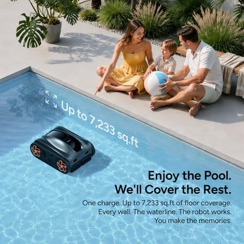 Image of iGarden K Series Robotic Pool Cleaner, 9H Runtime, Above /Inground Pool