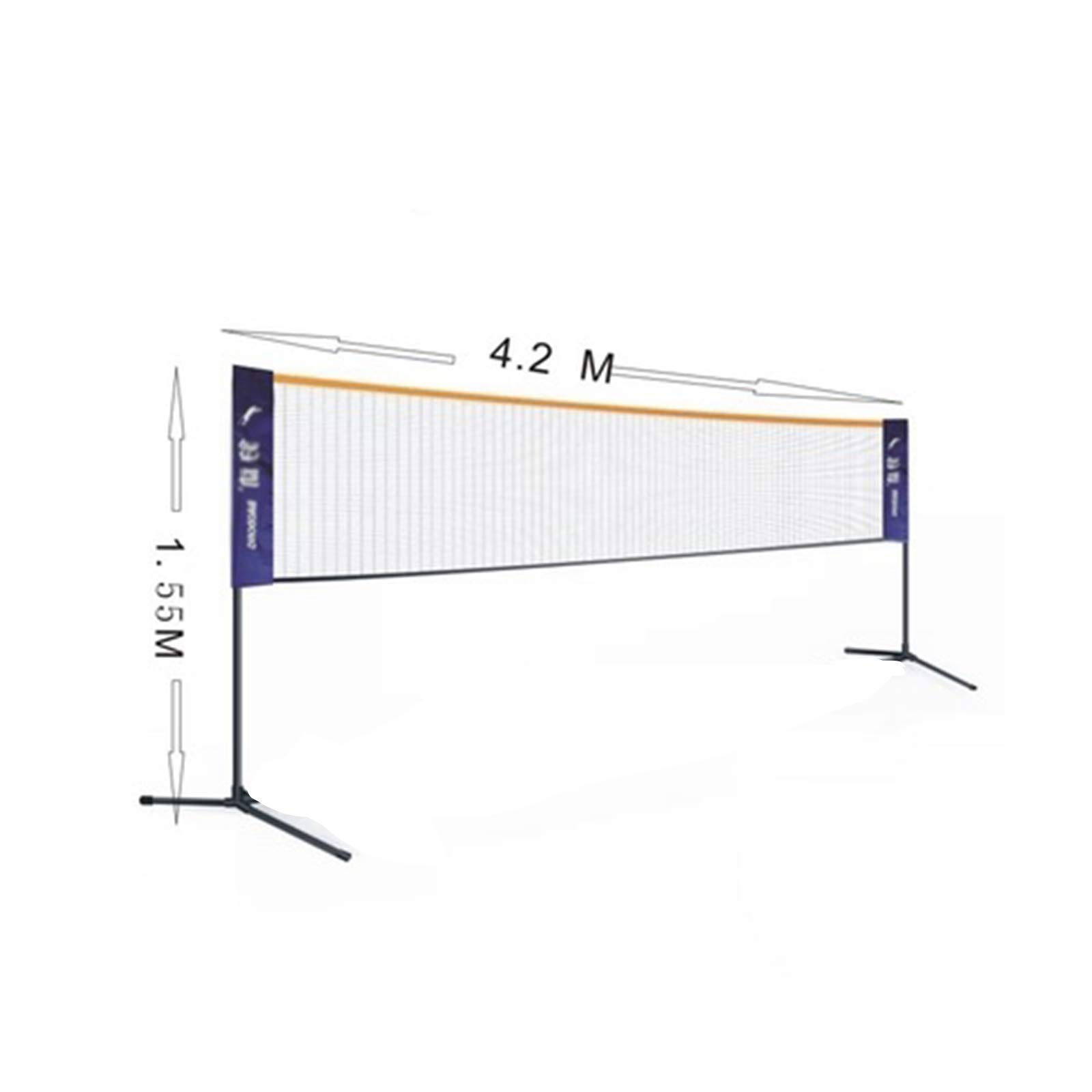 Rete da Badminton Rete da Pallavolo per Bambini Rete da Tennis Pieghevole Portatile, per Interni ed Esterni Cortile Spiaggia, con Supporto Facile Installazione(C)