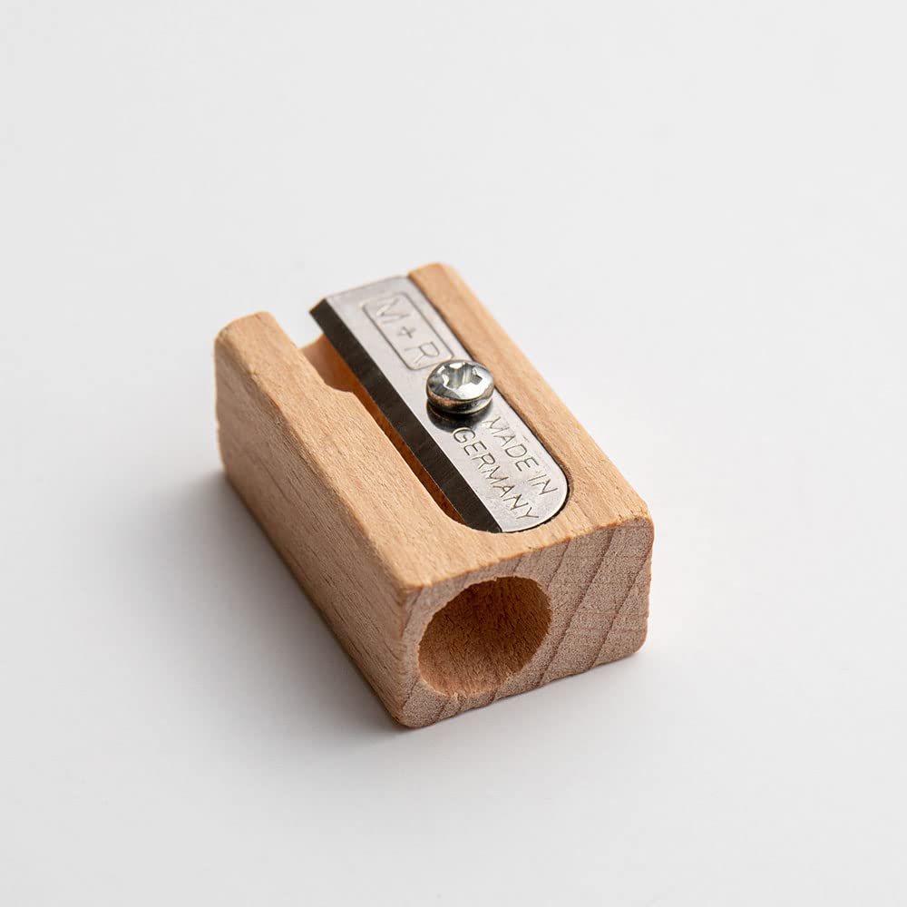 Temperamatite in legno semplice faggio