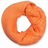 burnt orange cashmere cardigan kein kratzen styleBREAKER Strick Loop Schal mit Mustermix, Uni Feinstrick Schlauchschal, Winter Strickschal, Unisex 01018153, Farbe:Orange