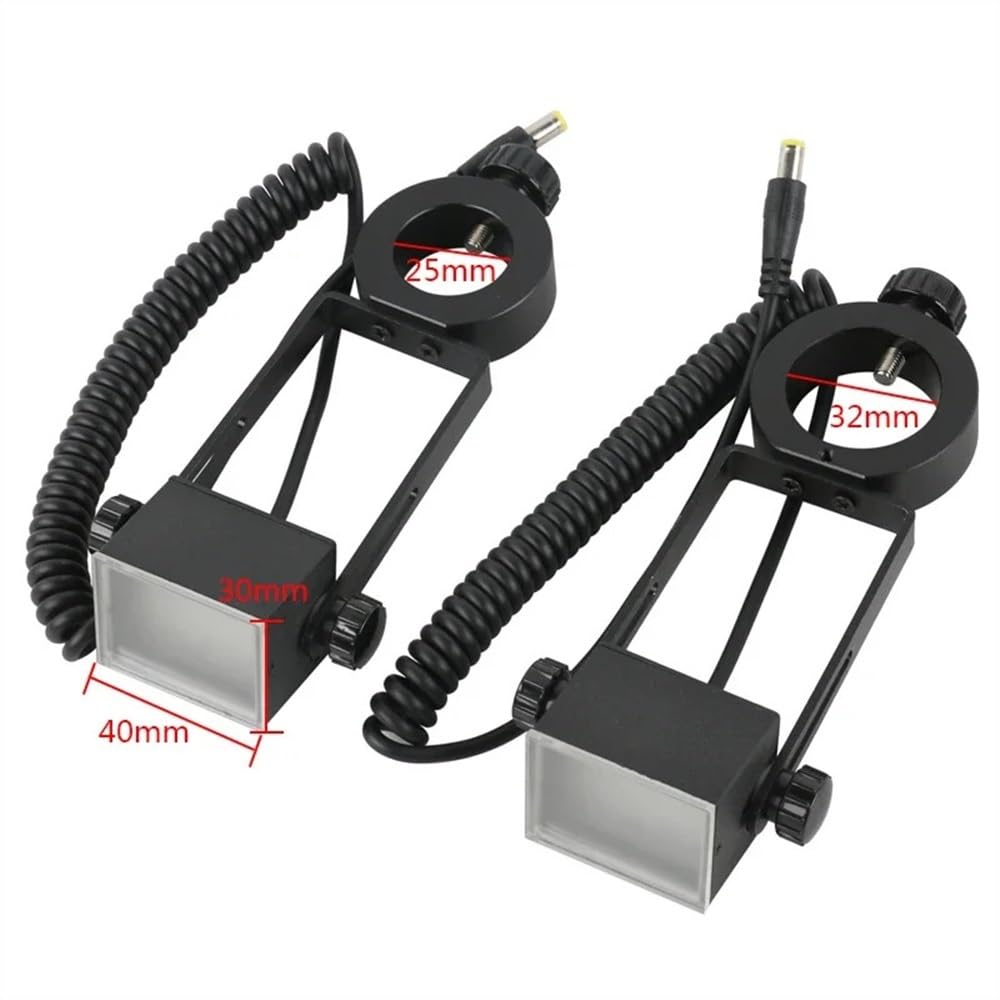 Microscope Microscope Illuminators Adjustable Slant Ring Light Oblique Incidence Lamp 25mm/ 32mm for Stereo Microscopio Illumination(32mm)