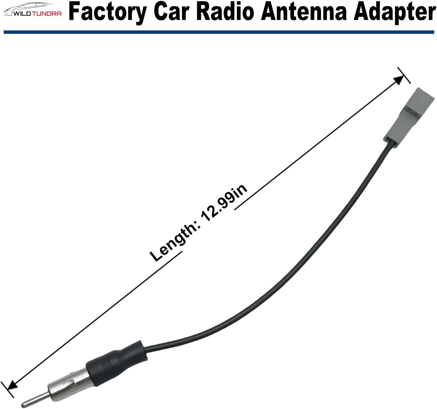 Radio Antenna Adapter Compatible with Hyundai Kia Aftermarket Radio Stereo Antenna Adapter for Hyundai Accent Azera Elantra Kia Forte Rio Sedona Sorento Sportage Aftermarket Stereo Antenna Connector