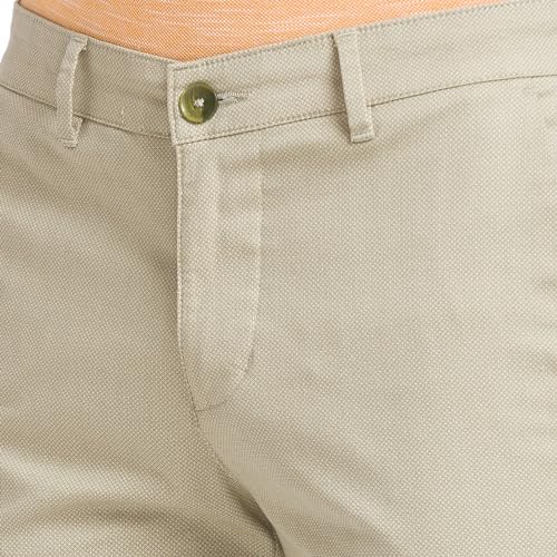 Image of Park Avenue Men's Mid Rise Printed Cotton Blend Slim Fit Casual Trousers