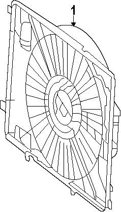 Mercedes-Benz 246 500 00 64, Engine Cooling Fan Assembly
