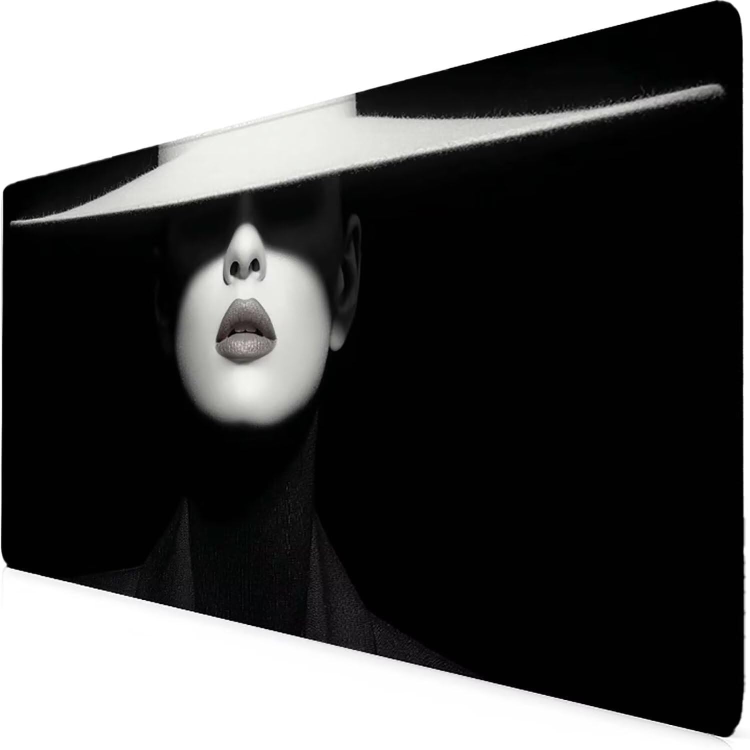 Tappetino Mouse XXL 1000x500mm Nero Mousepad Donna Tappetino Scrivania Grande, con base in Gomma Antiscivolo, Impermeabile Sottomano Scrivania per Computer, Ufficio, Accessori Gaming Mouse Pad 5-3394t
