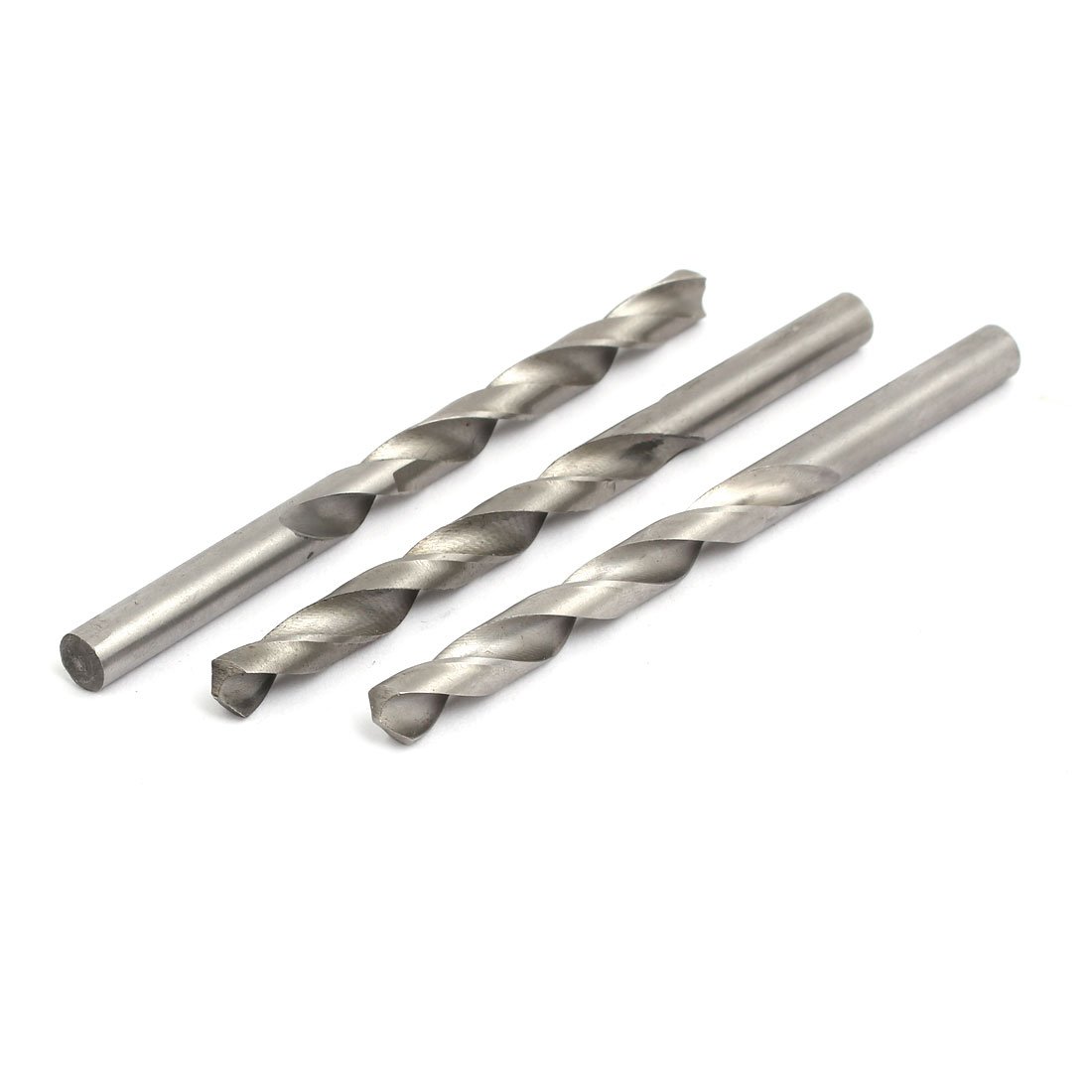 Aexit 7.5mm Dia Tool holder 112mm Length HSS Round drill hole Twist Drill Bit Silver Tone 3pcs Model:77as305qo502