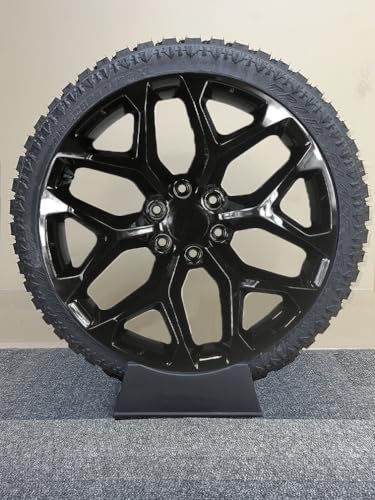24 Inch Gloss Black Snowflake Rims Replica Wheels with 285/40R24 XT All Terrain...