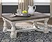 Signature Design by Ashley Havalance Farmhouse Rectangular Coffee Table, Gray & White with Weathered Finish