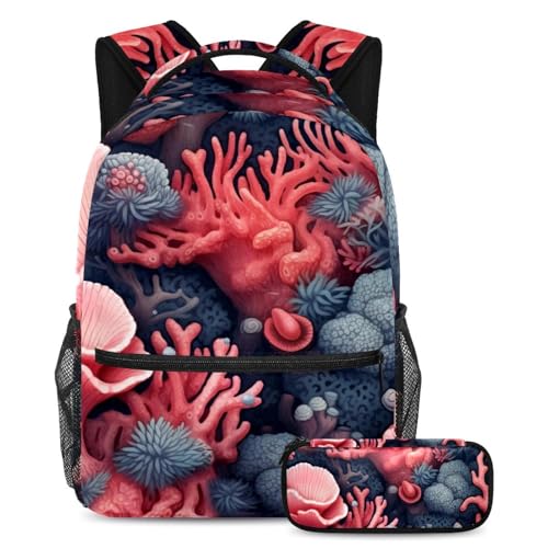 Cartables de grande capacité avec trousse à crayons pour adolescents