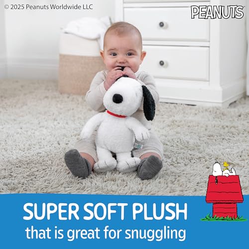Image of Kids Preferred Peanuts Charlie Brown Snoopy Plush with Crinkle Feet, Extra Soft Stuffed Animal Toy for Baby Toddler Boys & Girls 12 Inch Size