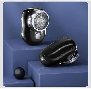 Mini Electric Shaver for Men | USB Rechargeable Portable Pocket Beard Trimmer | Waterproof Wet & Dry Use | 3D Floating Foil Razor | Compact Travel-Friendly Grooming Device for Smooth Shave - Zipmarket