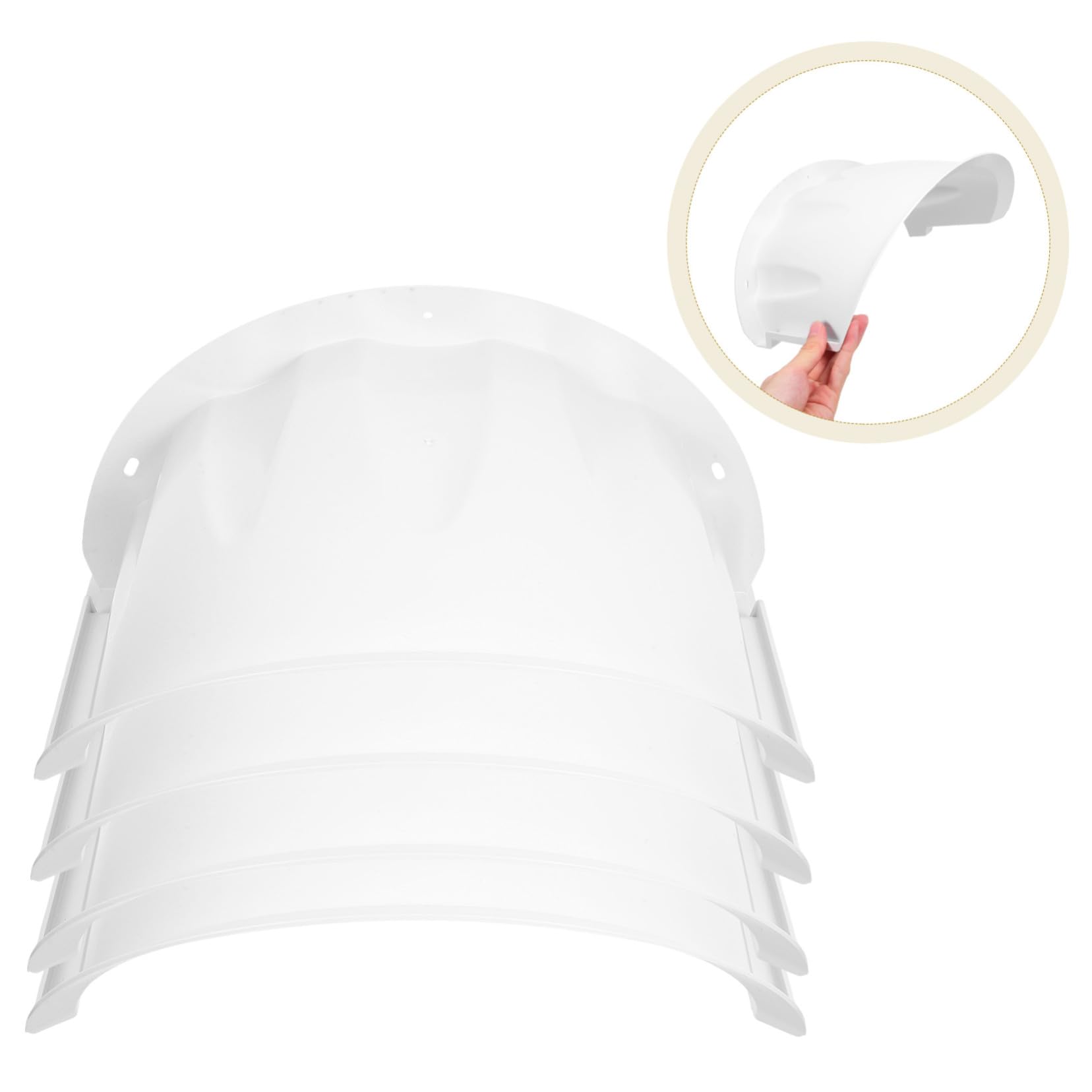 4 Pièces Protection Caméra Extérieure Étanche Anti-Pluie et Anti-Soleil Couvercle Plastique pour Surveillance Sécurisée