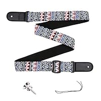 Classic hootenanny style strap for all sizes of ukuleles or small size guitar, made of high quality knitted cotton, it is lightweight and durable. 4cm width, adjustable length from 78cm to 132cm, suitable for ukulele players of any ages. A heavy duty...