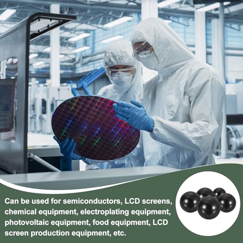 Bolas de precision Si3N4 de 1,27 cm uxcell G10 con calidad aeroespacial en color negro 6