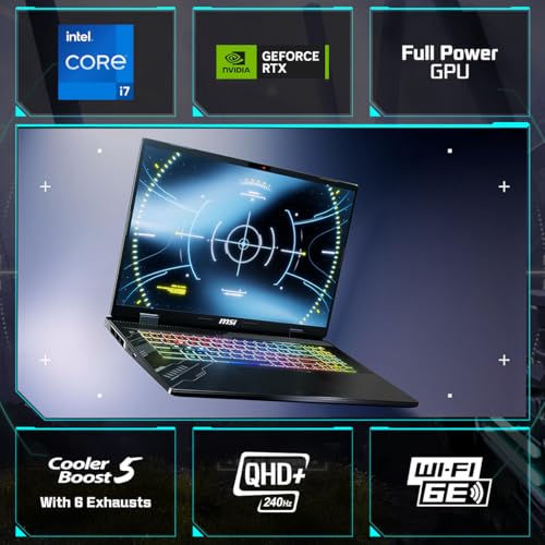 Image of MSI Crosshair 16 HX, Intel 14th Gen. Core i7 14650HX, 41CM QHD+ 240HzGaming Laptop(16GB /1TB NVMe SSD /Windows 11 Home /Nvidia GeForce RTX 4060, 8GB GDDR6 /Cosmos Gray /2.5Kg), D14VFKG-452IN