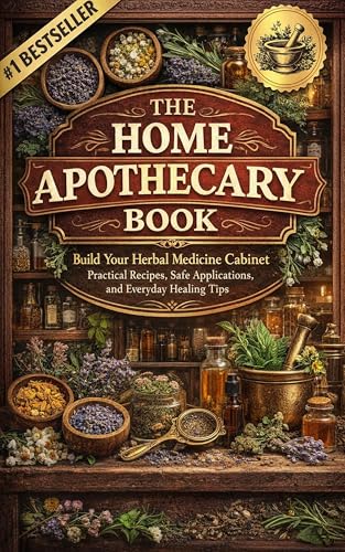 The Home Apothecary Book: Build Your Herbal Medicine Cabinet Practical Recipes, Safe Applications, and Everyday Healing Tips