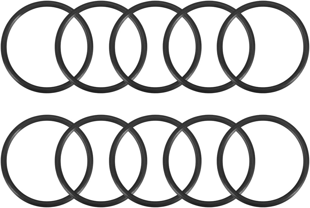 uxcell Nitrile Rubber O-Rings 24mm OD 20mm ID 2mm Width, Metric Sealing Gasket for Automotive Machine Plumbing, Pack of 10