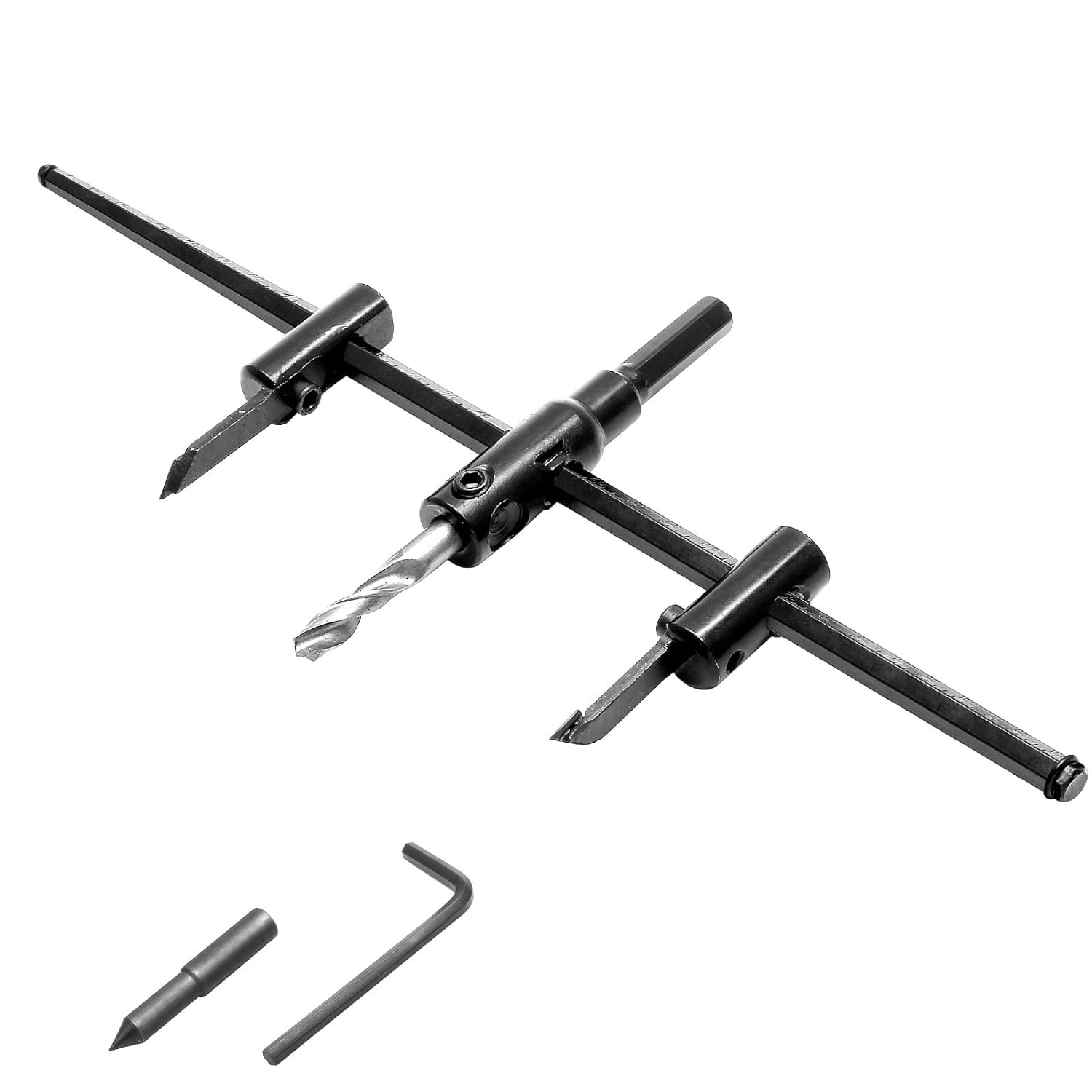UPTODATETOOLS Adjustable Hole Saw Circle Hole Cutter Drill Bit, Heavy Duty Wood Drywall Drill Bit Round Cutting for Woodworking, 30-300mm (B0D6FT9JJ9) Amazon Price History, Amazon Price Tracker