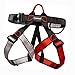 クライミングハーネス安全ベルトツリークライミング懸垂下降装置, A-ブラックレッドグレー, 調整可能