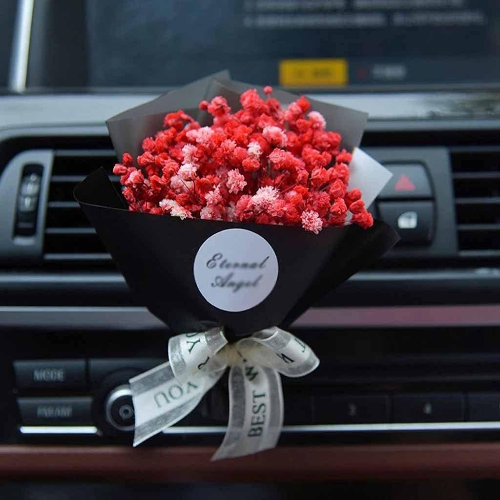Car Air Freshener Dry Flower Auto Conditioning Outlet Fragrance Clip Decor Ornament Perfume Gift(Black) image 4