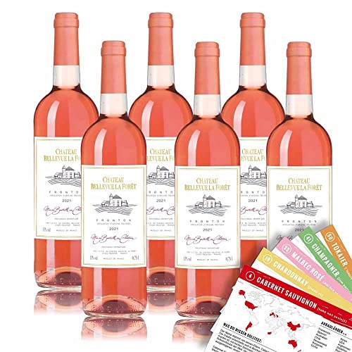 Chateau Bellevue la Foret Fronton AOP, trocken, sortenreines Weinpaket + VINOX Winecards (6x0,75l)