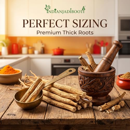 Image of IndianJadiBooti Shatavari Yellow (Asparagus racemosus) | Natural Satavar Herb For Hormonal Balance & Reproductive Health | 400 Grams