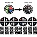2 Packs AC Dash Button Repair Kit -Compatible with Chevy, Best for Fixing Ruined Faded A/C Control Buttons - Decal Replacement Fits Select 07-14 GM Vehicles - Car SUV Van Truck Accessories
