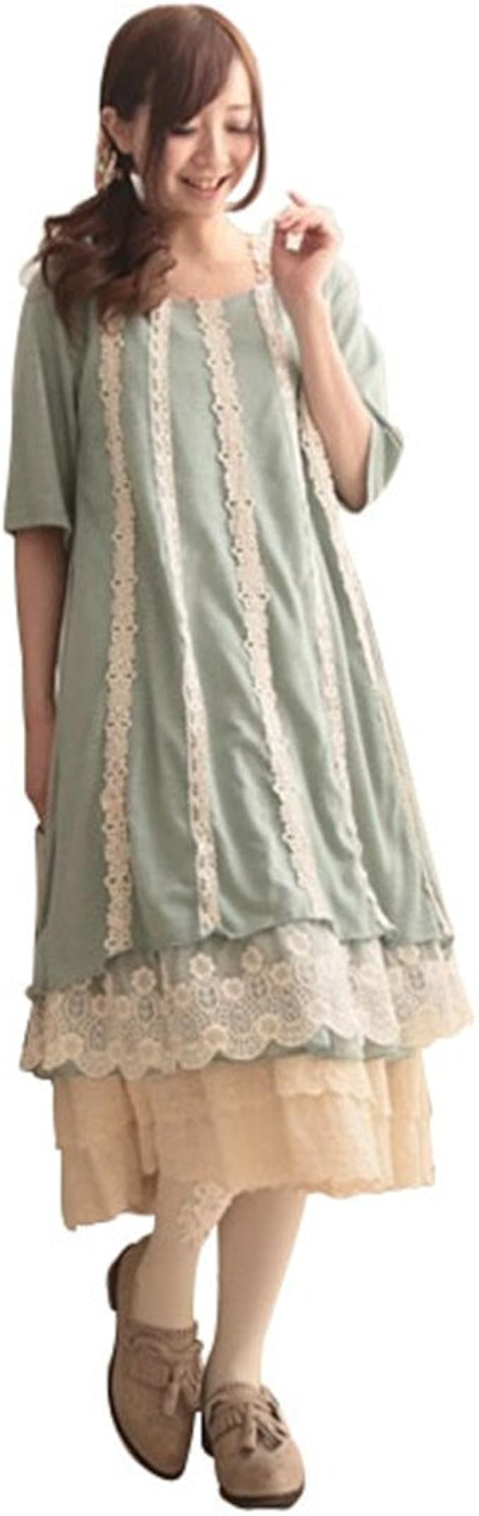 Amazon Co Jp 森ガール系綿レース着痩せワンピースレディース 夏花柄ロングスカート マキシ清純自然系配色レースワンピース 服 ファッション小物 Amazon Co Jp 森ガール系綿レース着痩せワンピースレディース 夏花柄ロングスカート マキシ清純自然系配色レースワンピース 服 ファッション小物
