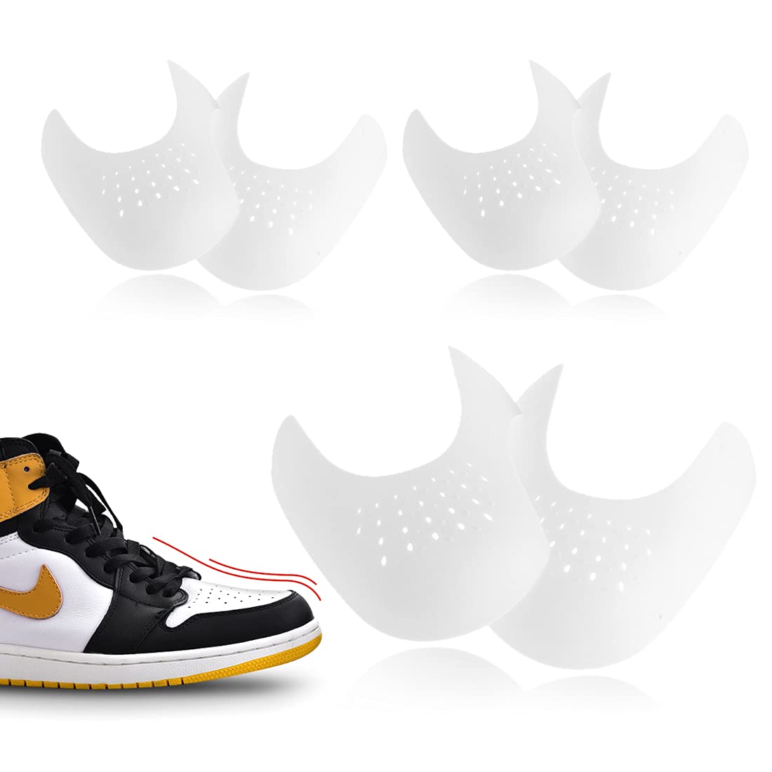 Protezioni Antirughe Per Sneaker - 3 Paia Taglia 40-46 EU | Leggere E Traspiranti