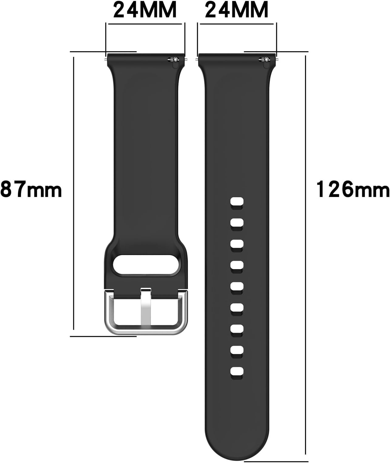 FitTurn [2 Pack Replacement Silicone Wristband Adjustable Accessory Bands Strap for iTech Fusion 3 Watch - Image 2
