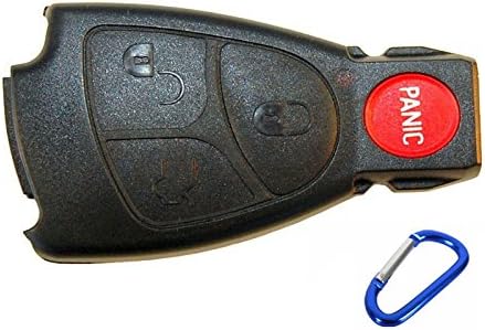 Lzki 4(3+panic) Keyless Option Button Replacement Keyless Entry Remote Control Key Fob Case Cover Shell for Mercedes-Benz 1999-2006