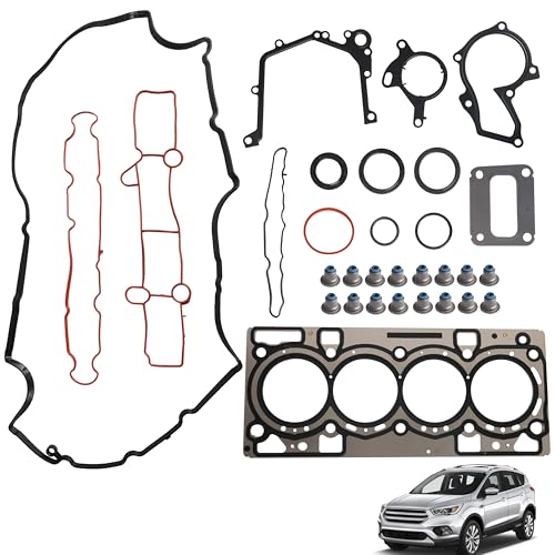 Image of Head Gasket Set, Fit for Ford Escape, for Fusion 1.5L DOHC 16V 2014 2015 2016 2017 Replace DS7Z-6051-D DS7Z-9439-A DS7Z-9L438-A DS7Z-6584-A DS7Z-6079-B BE8Z-8507-A(30pcs)