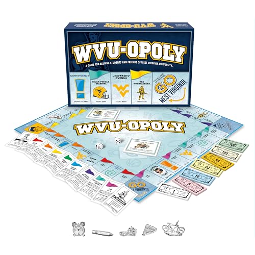 Late for the Sky West Virginia-opoly juego de mesa miniatura 3