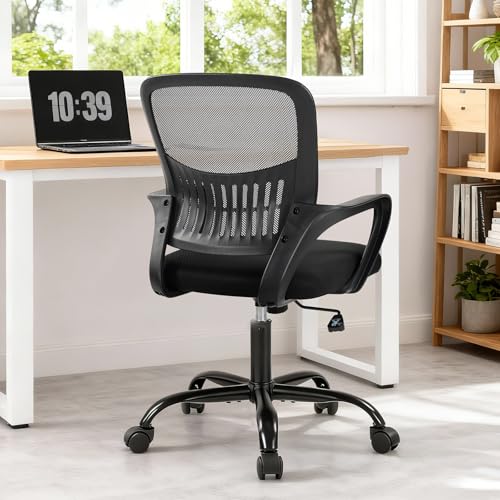 Sweetcrispy Home Office Managerial Executive Chair, Ergonomic Mesh Adjustable Swivel
