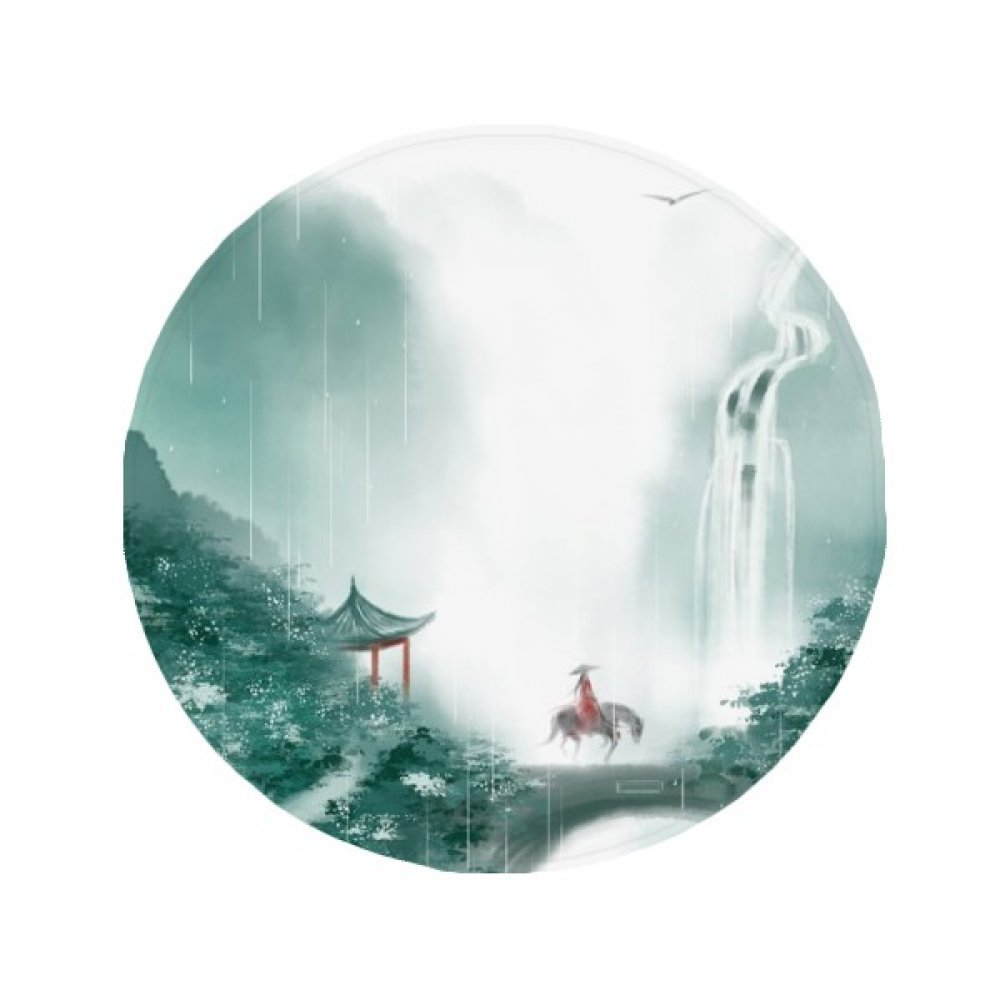 Tapis de bain anti-slip motif aquarelle chinoise pour sécuriser la maison