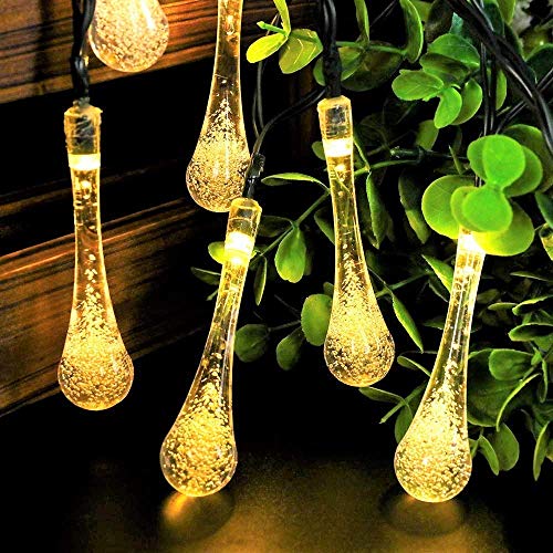 Image of Xenith 14 LED Crystal Bubble Waterdrop Fairy String Lights for Diwali Christmas Xmas Tree New Year Party Birthday Wedding Garden Indoor Outdoor Decoration Light (Warm White, 3.5 Meter)