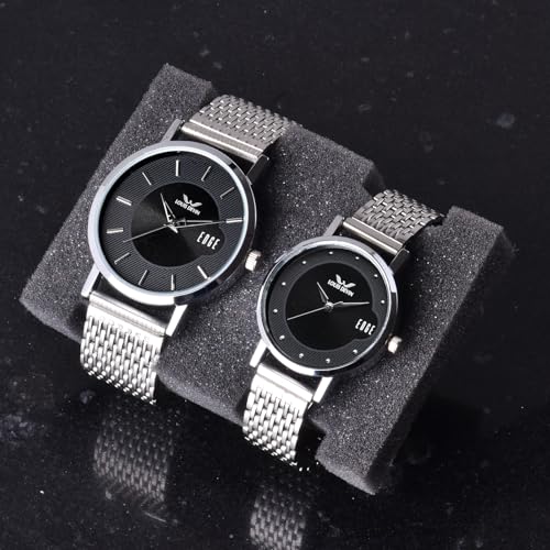 LOUIS DEVIN Store LOUIS DEVIN Stainless Steel Analog Watch Set of 2 - Image 3