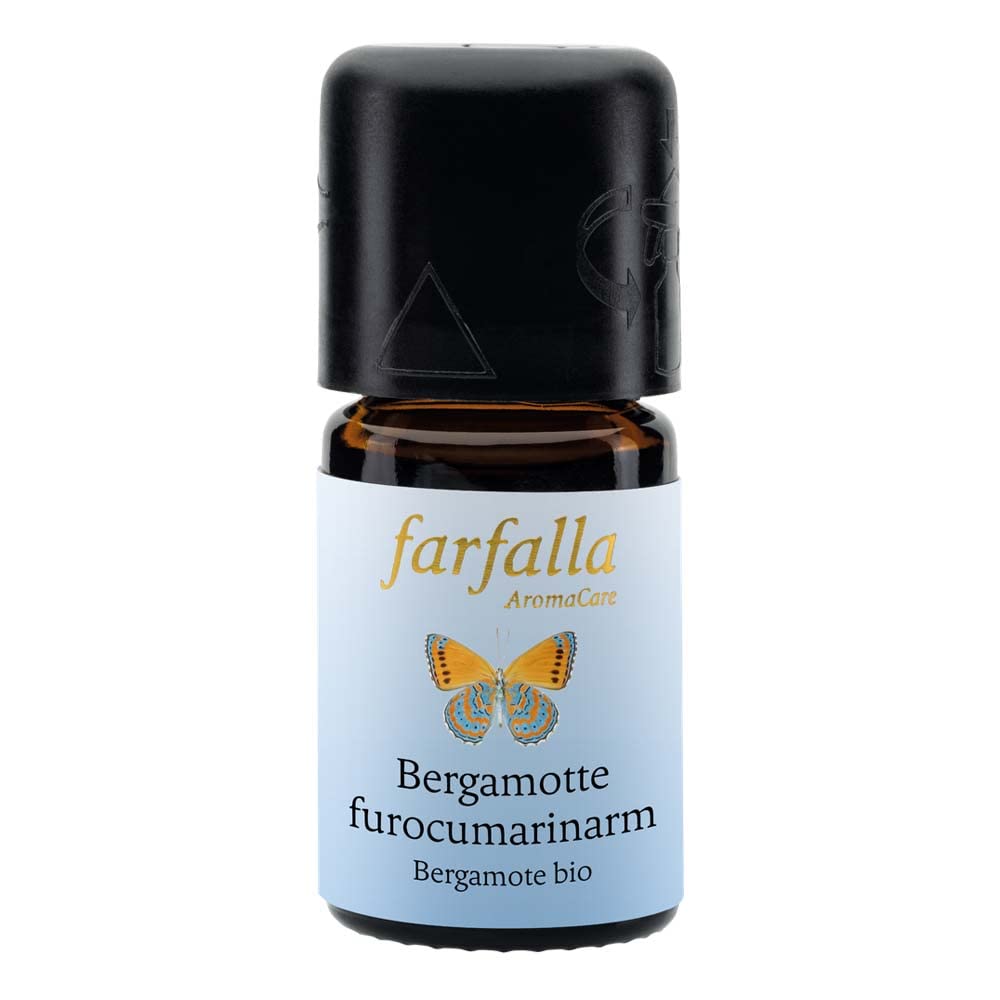 FARFALLA Ätherisches Öl, Bergamotte, bio, furocumarinarm, 5ml (5er Pack)