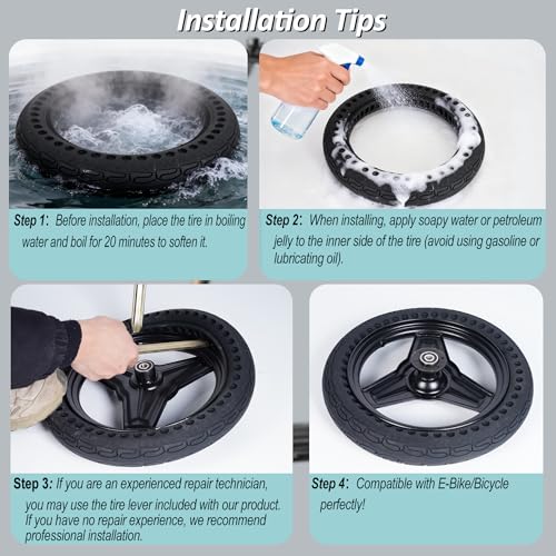 14×2.125 Solid Tire – 14 Inch 14×2.125 Electric Bike