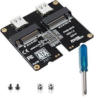 Techinal NVME SSD Adapter JMS581 Solid Drive Adapter Card Type-C USB3.1 10Gb Hard Disk Box Converter for SSD 2230 2242 2260 2280 JMS581 Chip Adapter Card