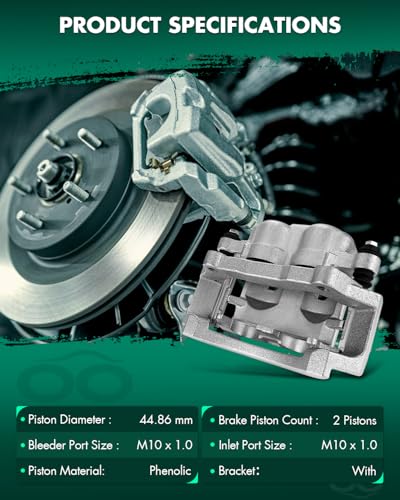 Image of SCITOO Rear Left+Right Brake Calipers With Bracket 18B4894 18B4895 Compatible For Dodge Ram 1500 2006-2008 For Dodge Ram 2500 2003-2008 For Dodge Ram 3500 2003-2008