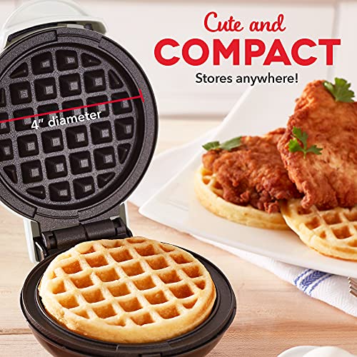 Dash Mini Waffle Maker- For Fun Breakfasts - Dual Nonstick Cooking Surface - Enjoy Fun, Family-Friendly Treats - White Waffle by DASH - Image 4